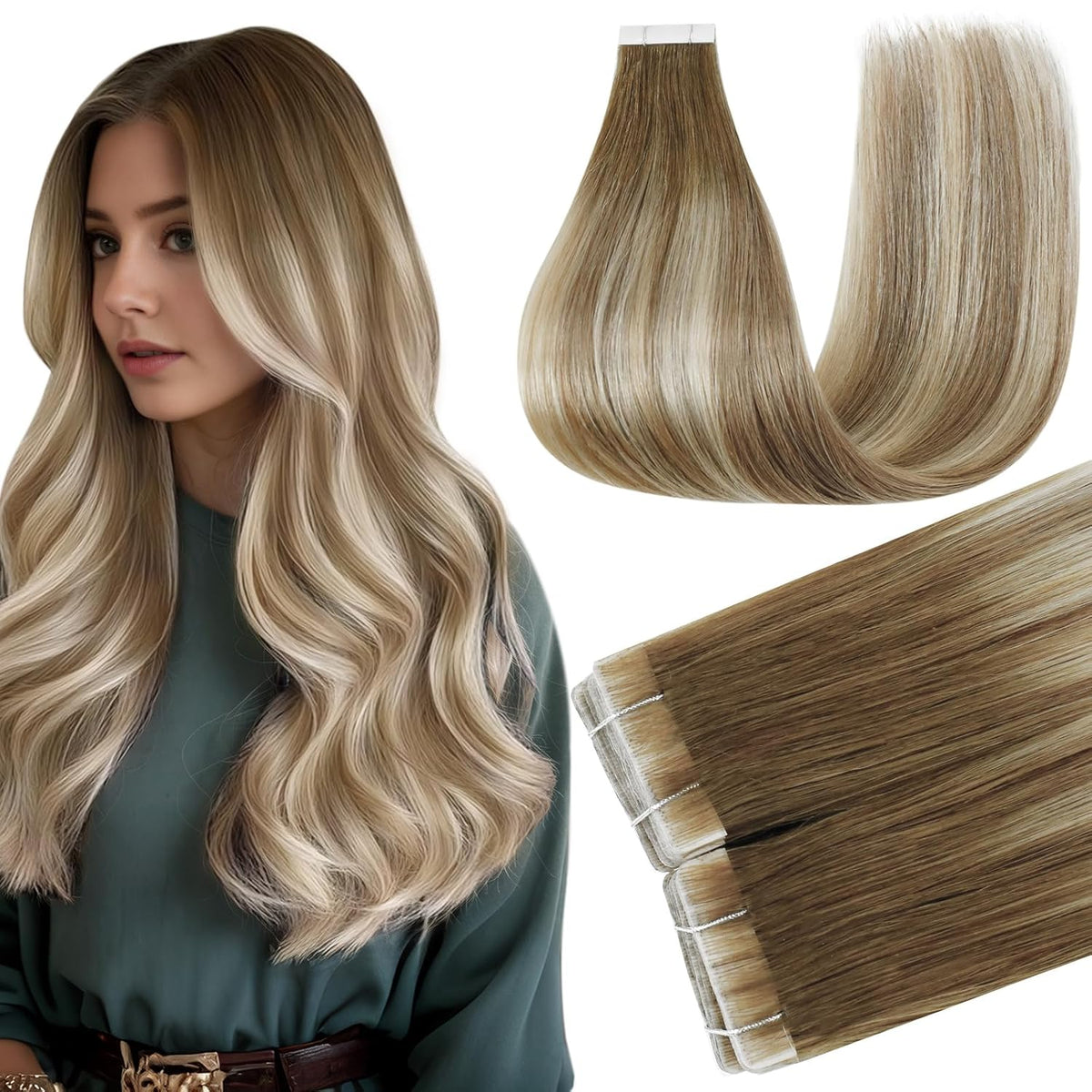 Tape In (Ash Beige Highlights )