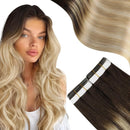 Tape In (Brown Ombre 27 Caramel Blonde Highlight 60 Blonde)