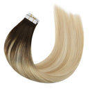 Tape In (Brown Ombre 27 Caramel Blonde Highlight 60 Blonde)