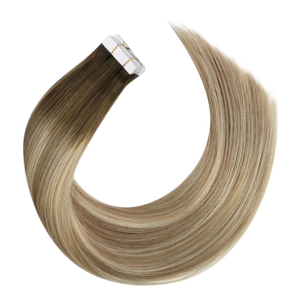Tape In (Brown Ombre Medium Blonde with Chestnut)