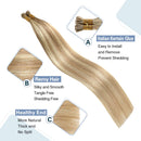 Micro Ring (ash blonde color with bleached blonde highlights)