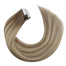 Tape In (ash brown to blonde, blend with light blonde, balayage)