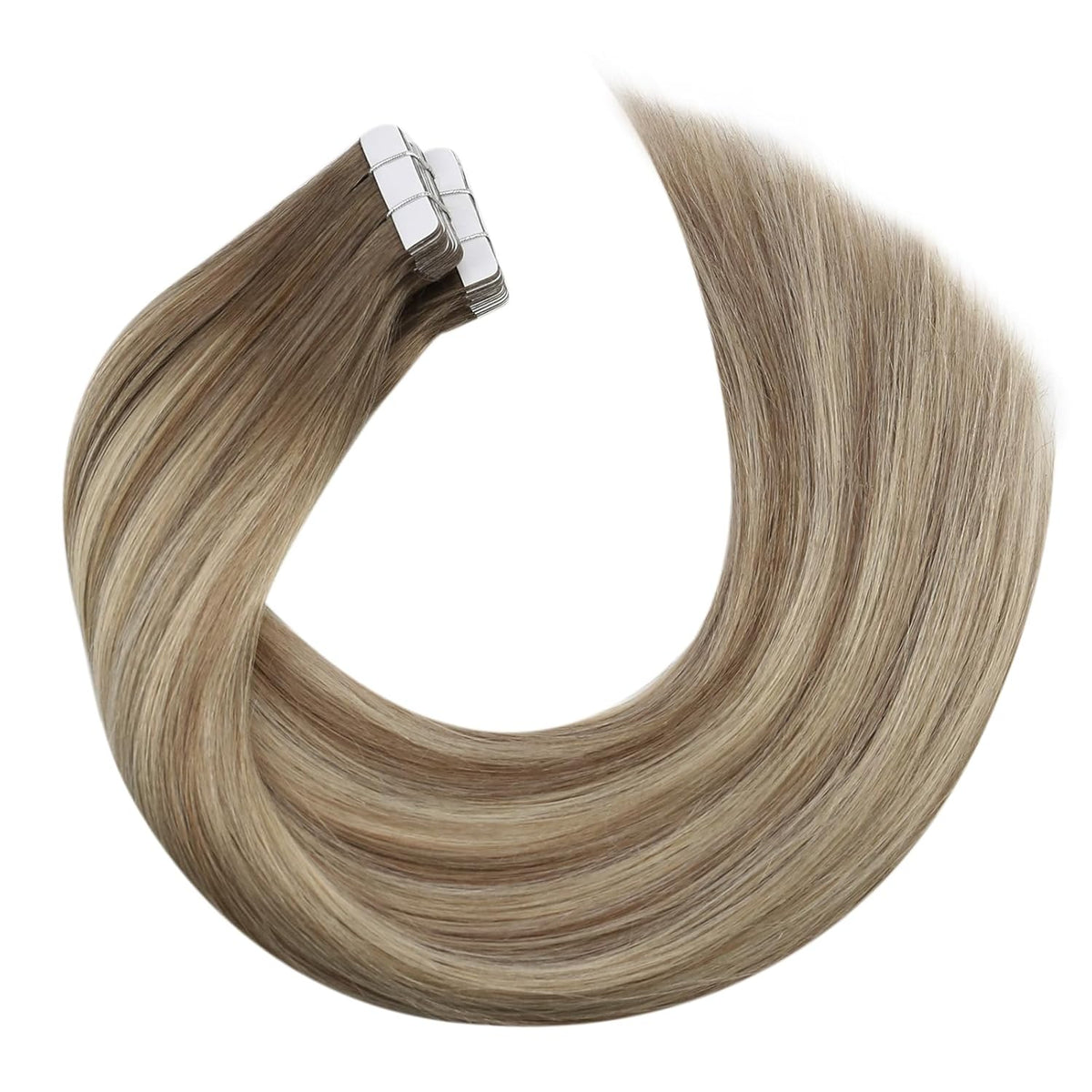 Tape In (ash brown to blonde, blend with light blonde, balayage)