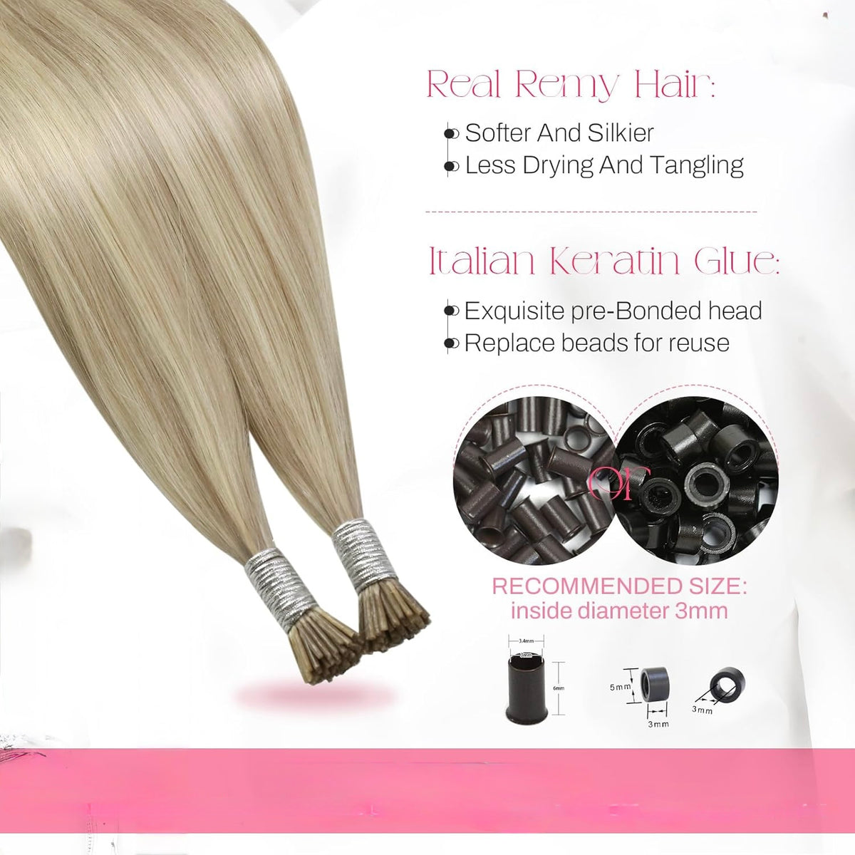 Micro Ring (ash with bleached blonde)