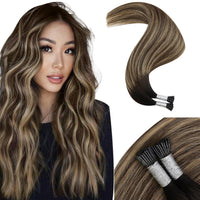 Micro Ring (black to ash brown color with strawberry blonde highlights)