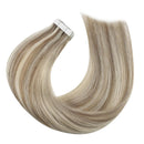 Tape In (light brown highlighted platinum blonde 60)